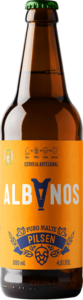CERVEJA PILSEN ALBANOS 600ML GF