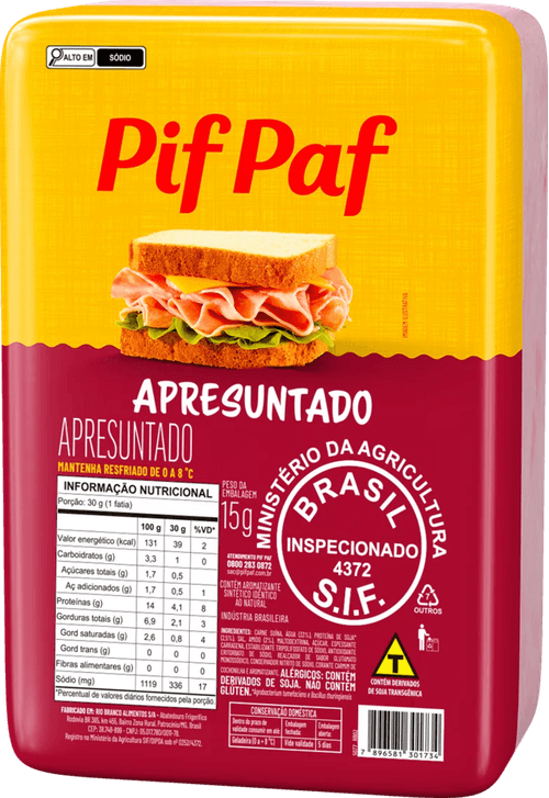Apresuntado Pifpaf Peca 1Kg
