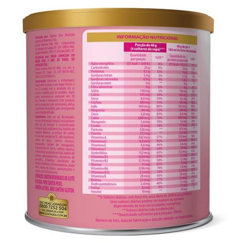 Complemento-Alimentar-Sustagen-Adultos--Sabor-Morango---Lata-400g
