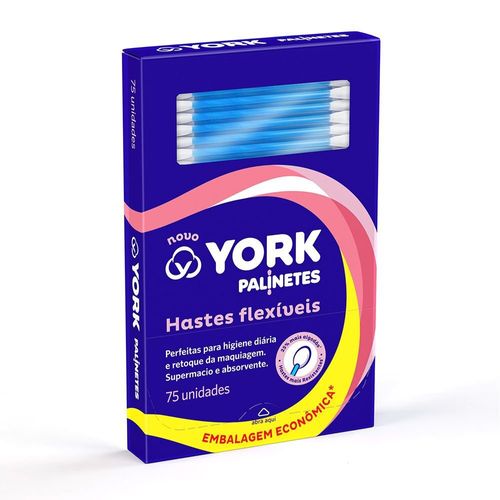 Hastes Flexíveis York Embalagem Econômica 75un