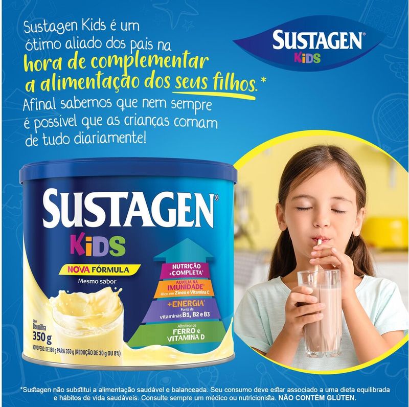 Complemento-Alimentar-Sustagen-Kids-Sabor-Baunilha---Lata-350g