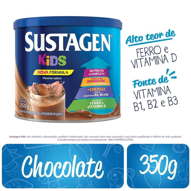 Complemento-Alimentar-Sustagen-Kids-Sabor-Chocolate---Lata-350g