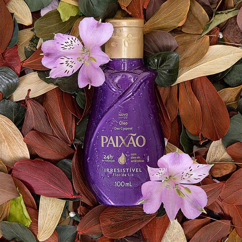 Oleo-Deo-Corporal-Irresistivel-Flor-de-Lis-com-Oleo-de-Amendoas-24h-Paixao-Frasco-200ml
