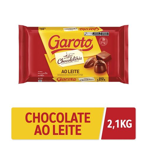 Chocolate para Cobertura GAROTO ao Leite Chocolateria 2,1kg