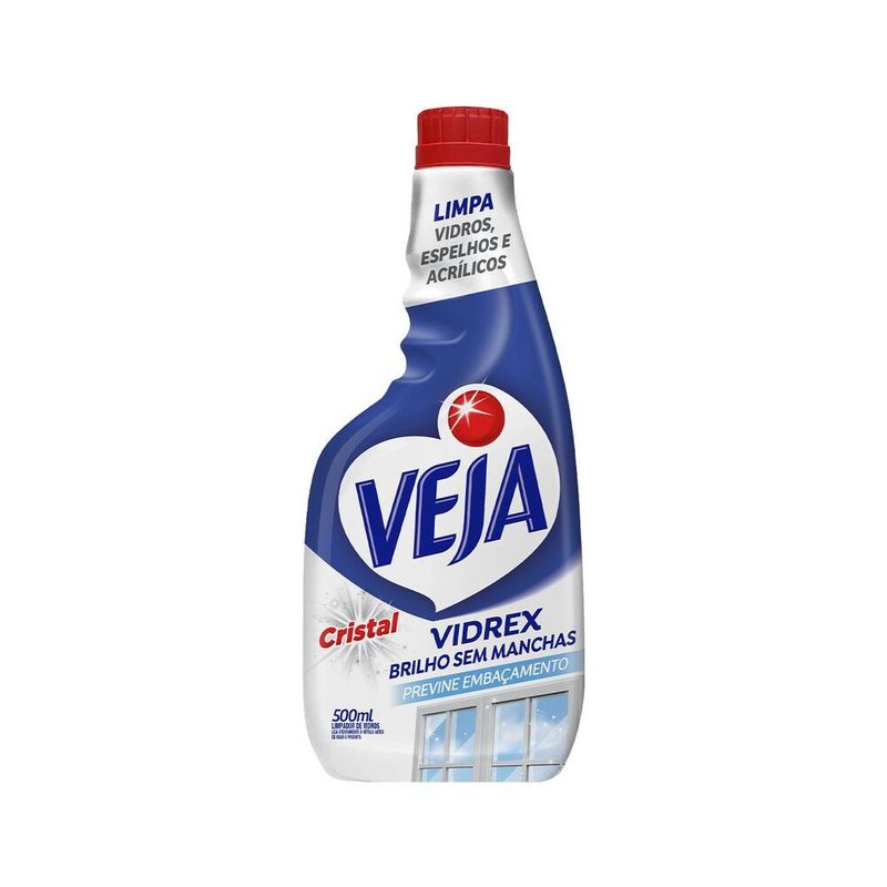 Limpa-Vidros-Spray-Veja-Vidrex-Cristal-500ml-Refil