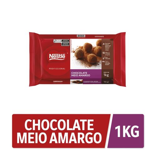 Cobertura NESTLÉ Chocolate Meio Amargo Professional 1kg