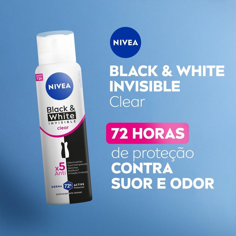 Desodorante-Antitranspirante-Aerossol-Nivea-Invisible-Black---White-Clear-150ml