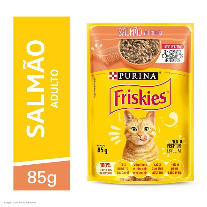 Racao-Umida-Gatos-Adultos-FRISKIES-Salmao-ao-Molho-85g