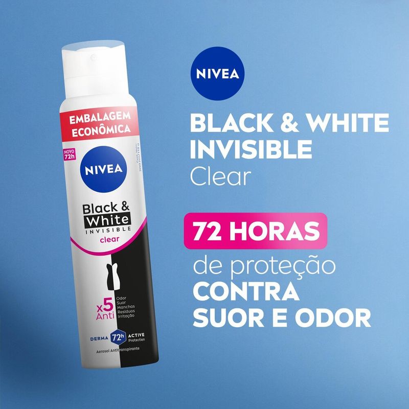 Desodorante-Antitranspirante-Aerossol-Nivea-Invisible-Black---White-Clear-200ml