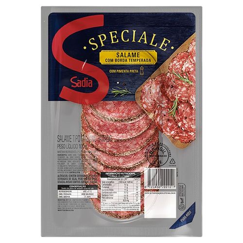 Salame com borda especial fatiado Sadia Speciale 100g