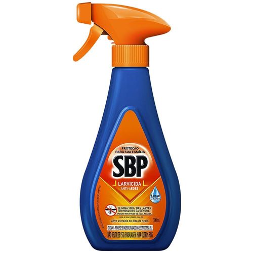 Larvicida SBP Anti Aedes 300ml para Vasos, Calhas, Bromélias e focos de mosquito