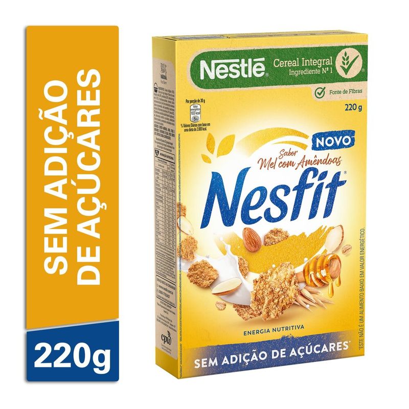 Cereal-Matinal-NESFIT-Mel-com-Amendoas-220g