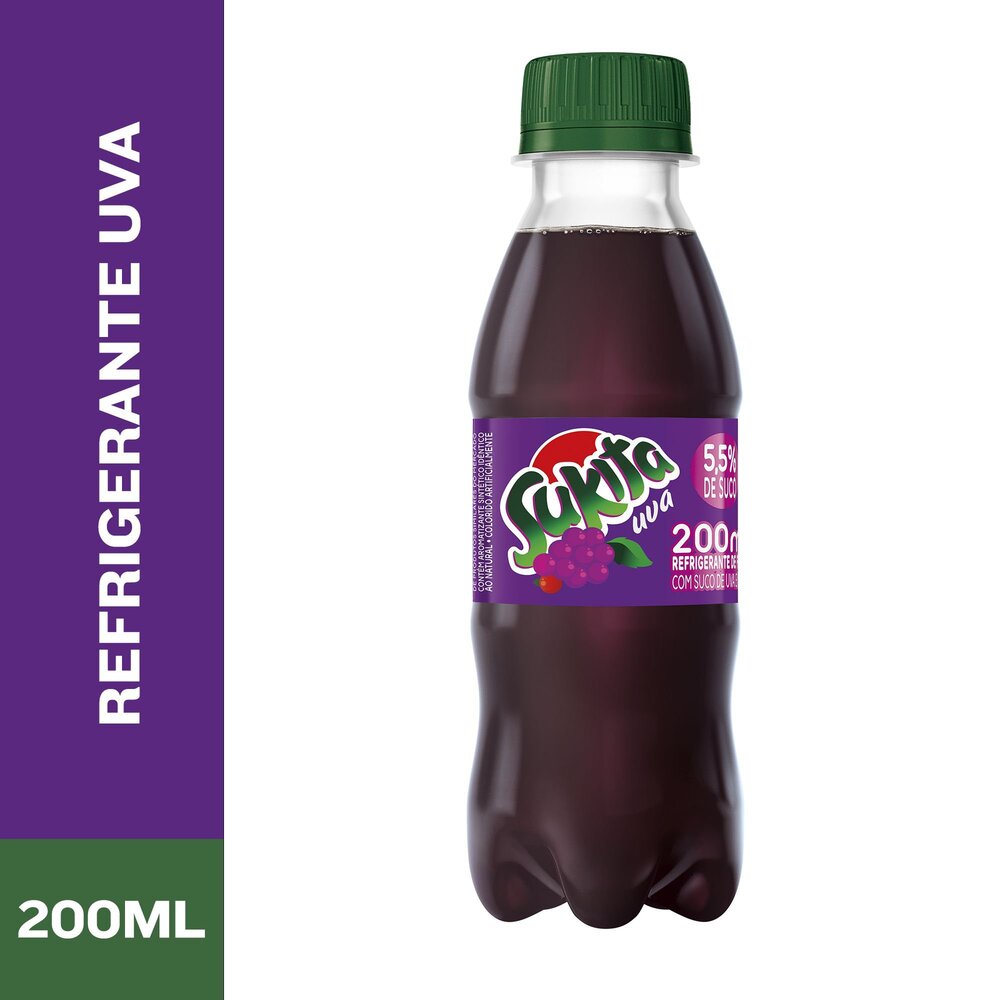 Refrigerante Sukita Uva Garrafa 200ML