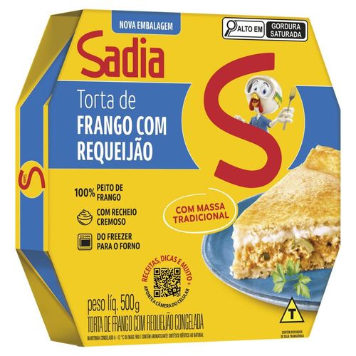 Torta Frango com Requeijão Sadia 500g