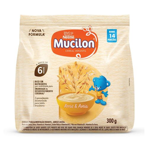 Cereal Infantil Mucilon Arroz e Aveia 300g