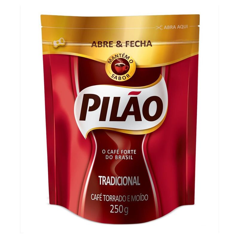 Cafe-Torrado-e-Moido-Tradicional-Pilao-Pouch-Abre-e-Fecha-500g