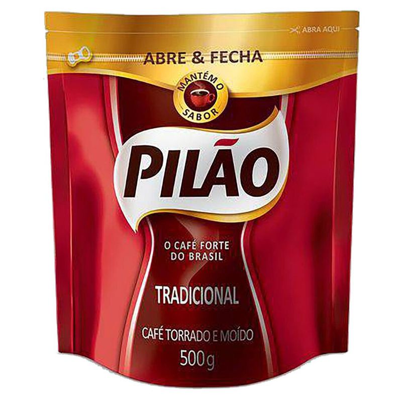 Cafe-Torrado-e-Moido-Tradicional-Pilao-Pouch-Abre-e-Fecha-500g
