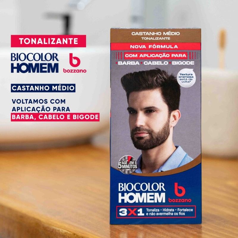 Tonalizante-de-Cabelo-Masculino-Biocolor-Homem-Bozzano-Castanho-Medio