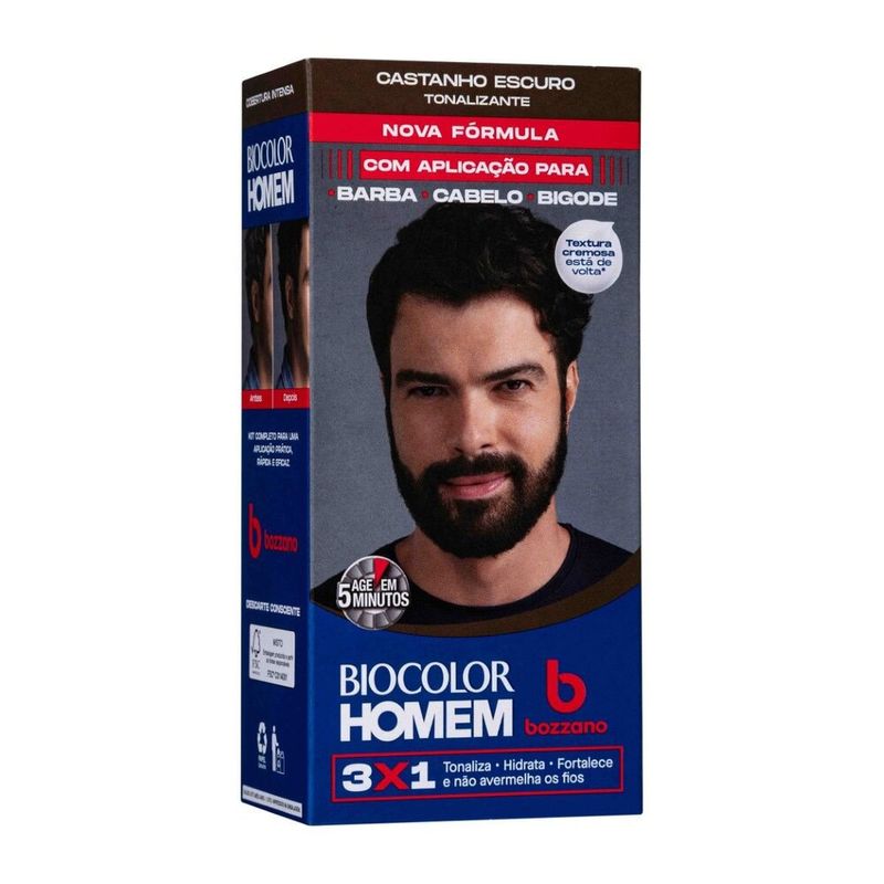 Tonalizante-de-Cabelo-Masculino-Biocolor-Homem-Bozzano-Castanho-Escuro