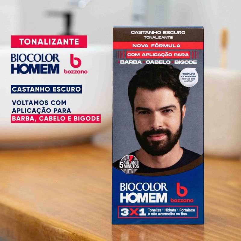Tonalizante-de-Cabelo-Masculino-Biocolor-Homem-Bozzano-Castanho-Escuro