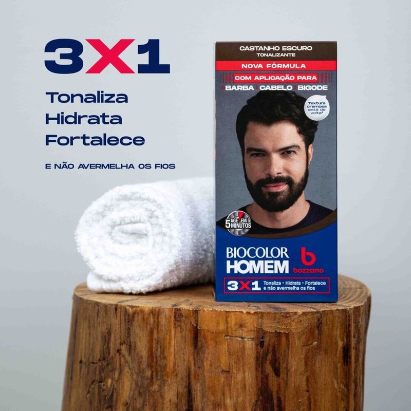 Tonalizante-de-Cabelo-Masculino-Biocolor-Homem-Bozzano-Castanho-Escuro