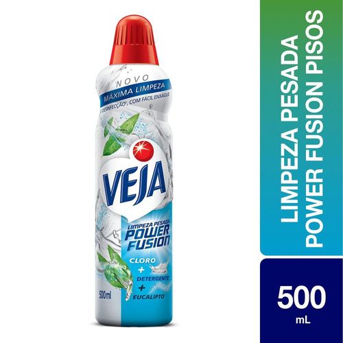 Veja Limpeza Pesada Power Fusion com Cloro Desinfetante e Limpador 500mL