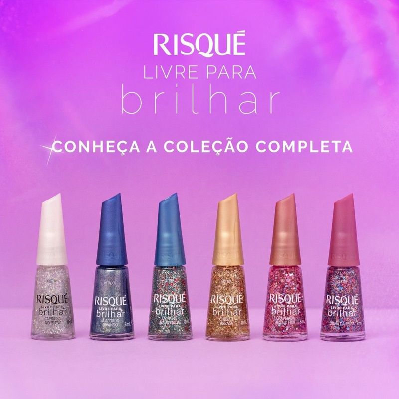 Esmalte-Risque-Livre-para-Brilhar-Glitter-Dourado-Chega-e-Arrasa---8ml