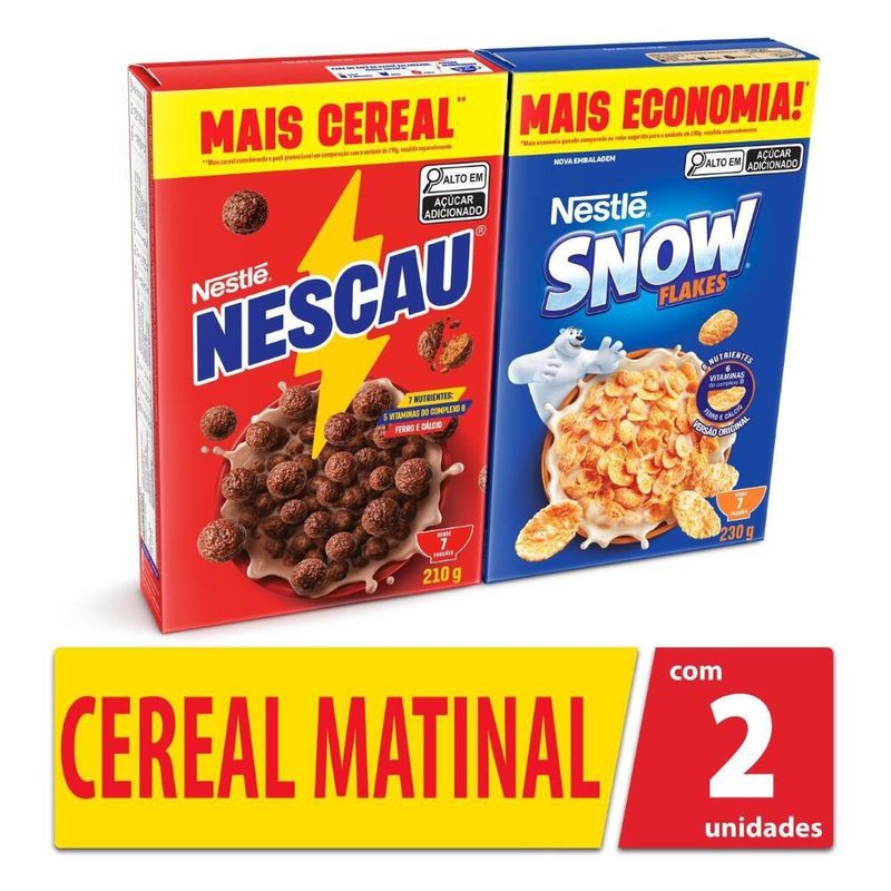 Cereal-Matinal-NESCAU-210g---Snow-Flakes-230g