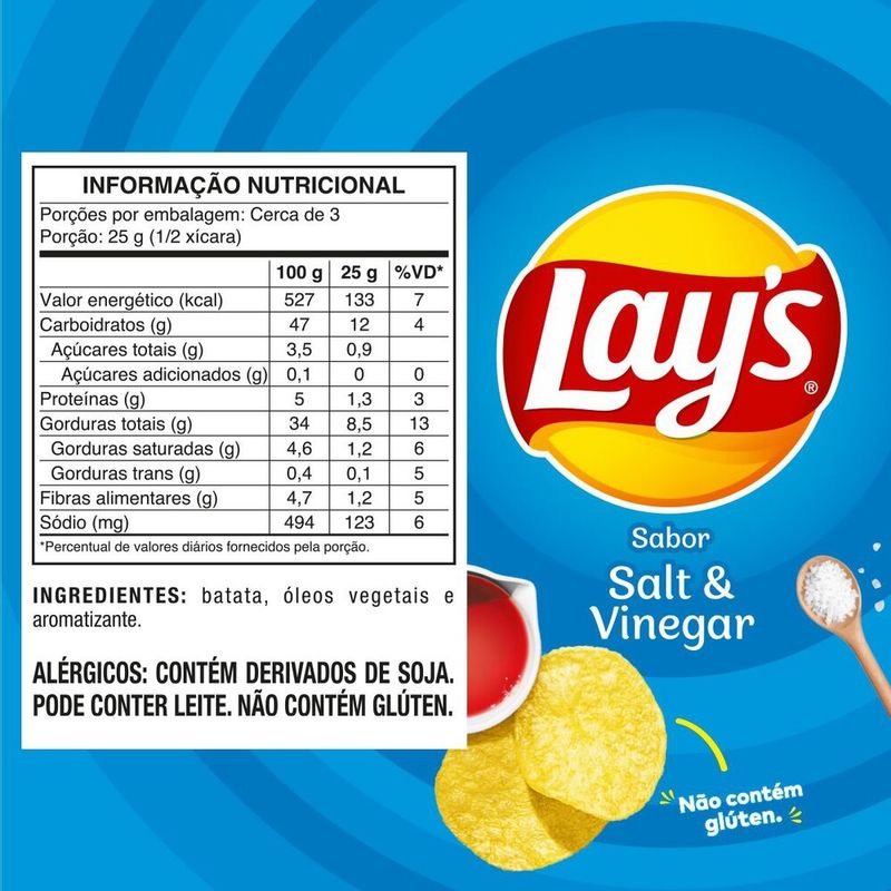 Batata-Lays-Sal-e-Vinagre-70g