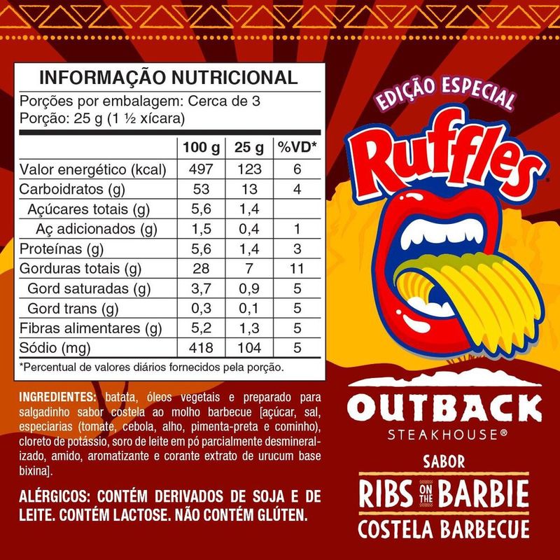 Batata-Ruffles-Outback-Costela-Barbecue-65g
