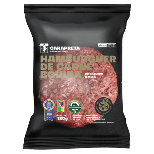 Hambúrguer Bovino Carapreta 120g