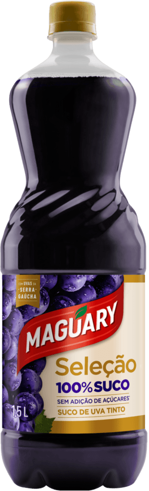 Suco de Uva Tinto sem Adição de Açúcar Maguary Seleção Garrafa 1,35l