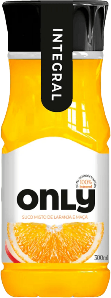 SUCO MISTO ONLY LARANJA/MACA  300ML