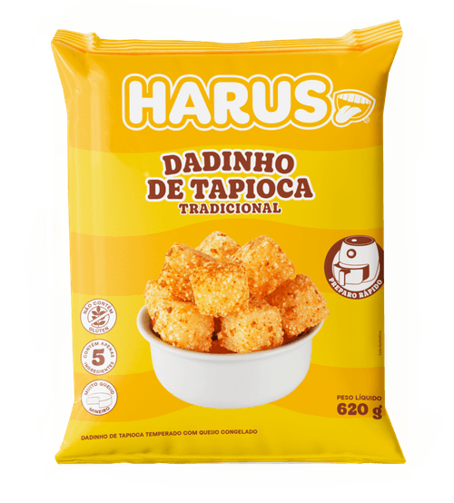 Dadinho de Tapioca Congelado Tradicional Haru's Pacote 300g