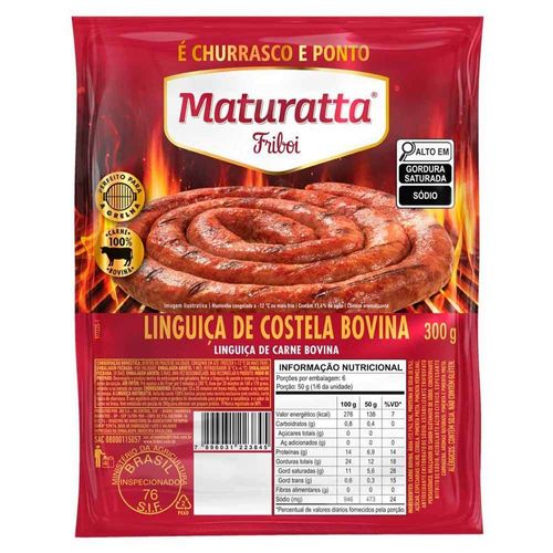 Linguiça Bovina Maturatta Costela 300g