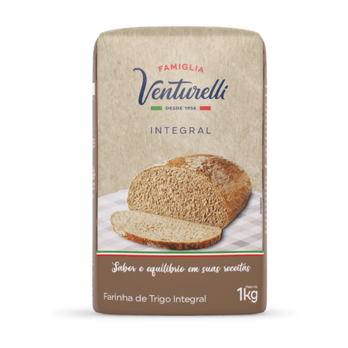 Farinha de Trigo Integral Famiglia Venturelli Pacote 1kg