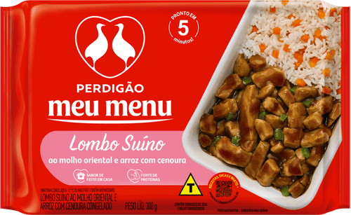 MEU MENU PERDIGAO 300G - LOMBO SUINO
