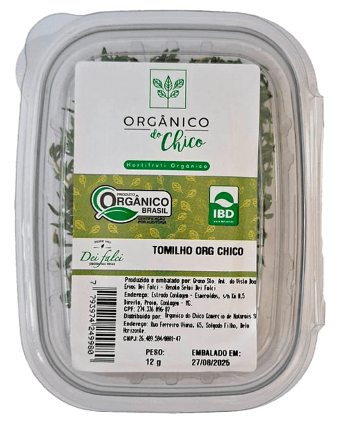 TOMILHO ORGANICO DO CHICO 20G