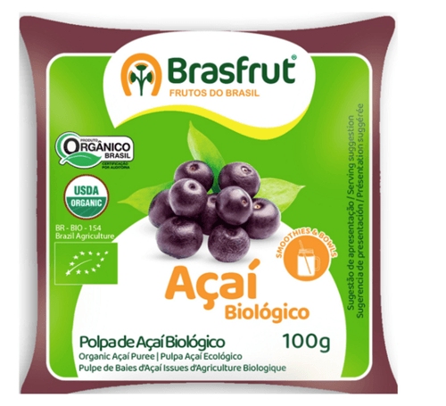 POLPA FRUTA BRASFRUT 100G PACOTE ACAI ORGANICO