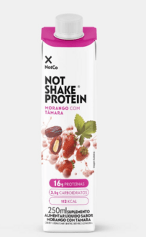 BEBIDA NOTSHAKE PROTEIN MORANGO COM TAMARA 250ML ZERO LACTOSE