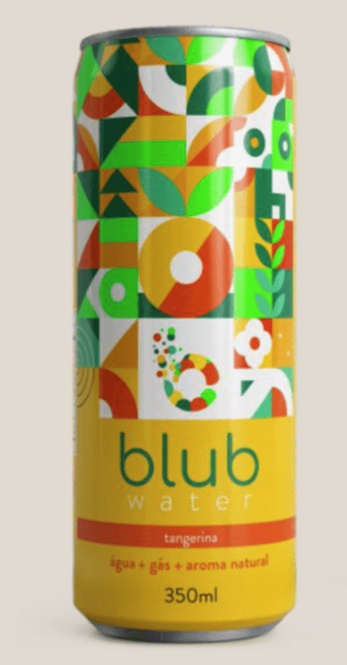 AGUA AROMATIZADA BLUB COM GAS 350ML-LT TANGERINA