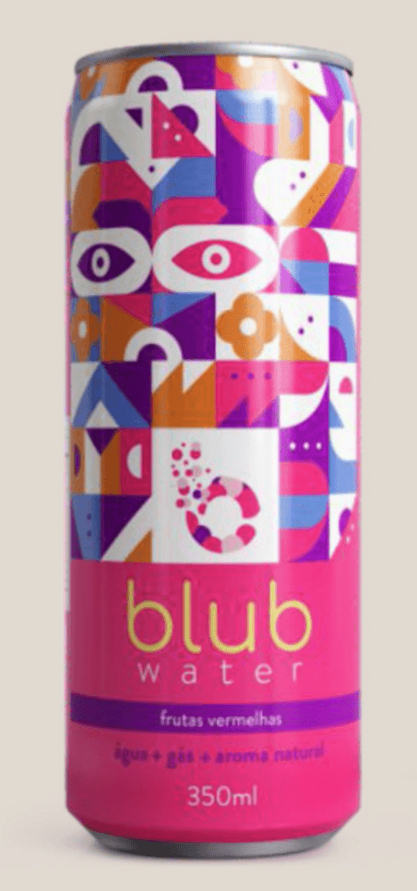 AGUA AROMATIZADA BLUB COM GAS 350ML-LT FRUTAS VERMELHAS