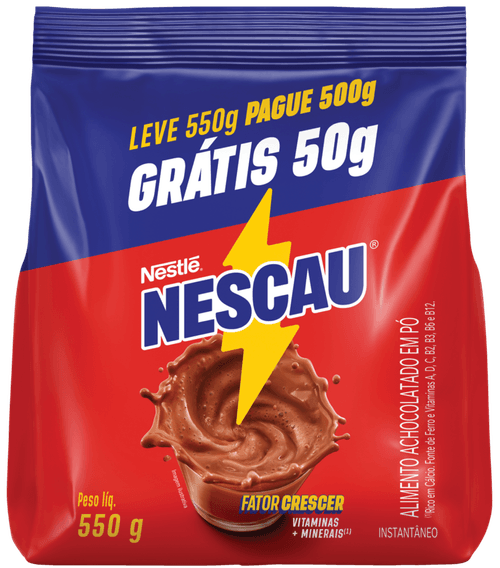 ACHOC PO NESCAU 550G-PC 50GGTS LV 550G PG 500G