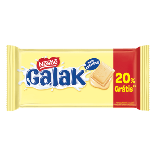 CHOC NESTLE GALAK 80G-TA 20% GRATIS BRANCO
