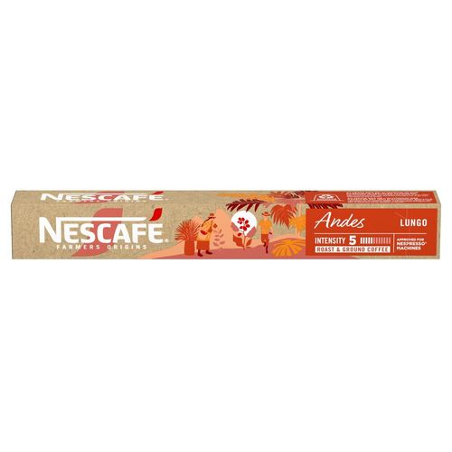 Café em Cápsula Compatível com Nespresso Nescafé Farmers Origins Andes 10 Cápsulas