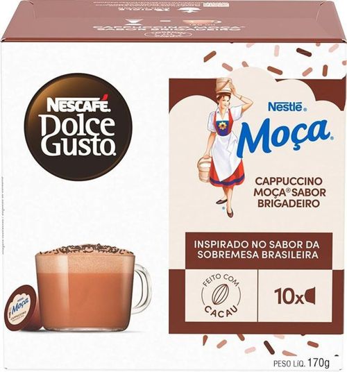 Café em Cápsula Nescafé Dolce Gusto MOÇA BRIGADEIRO 10 Cápsulas