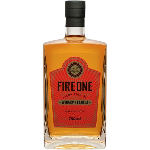 Licor Fino Whisky e Canela Fire One Garrafa 750ml