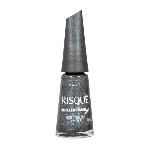 Esmalte Cinza Risqué & Chilli Beans Profundezas do Meu Eu Metálico 8ml