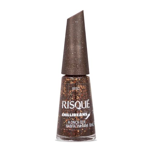 Esmalte Marrom Risqué & Chilli Beans A Onça que Habita em Mim Efeito 8ml