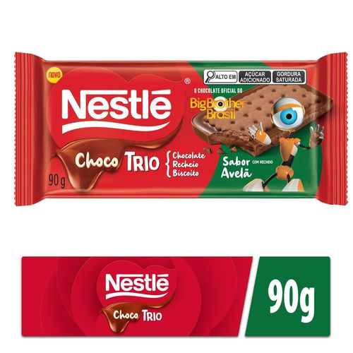 Chocotrio NESTLÉ Avelã 90g